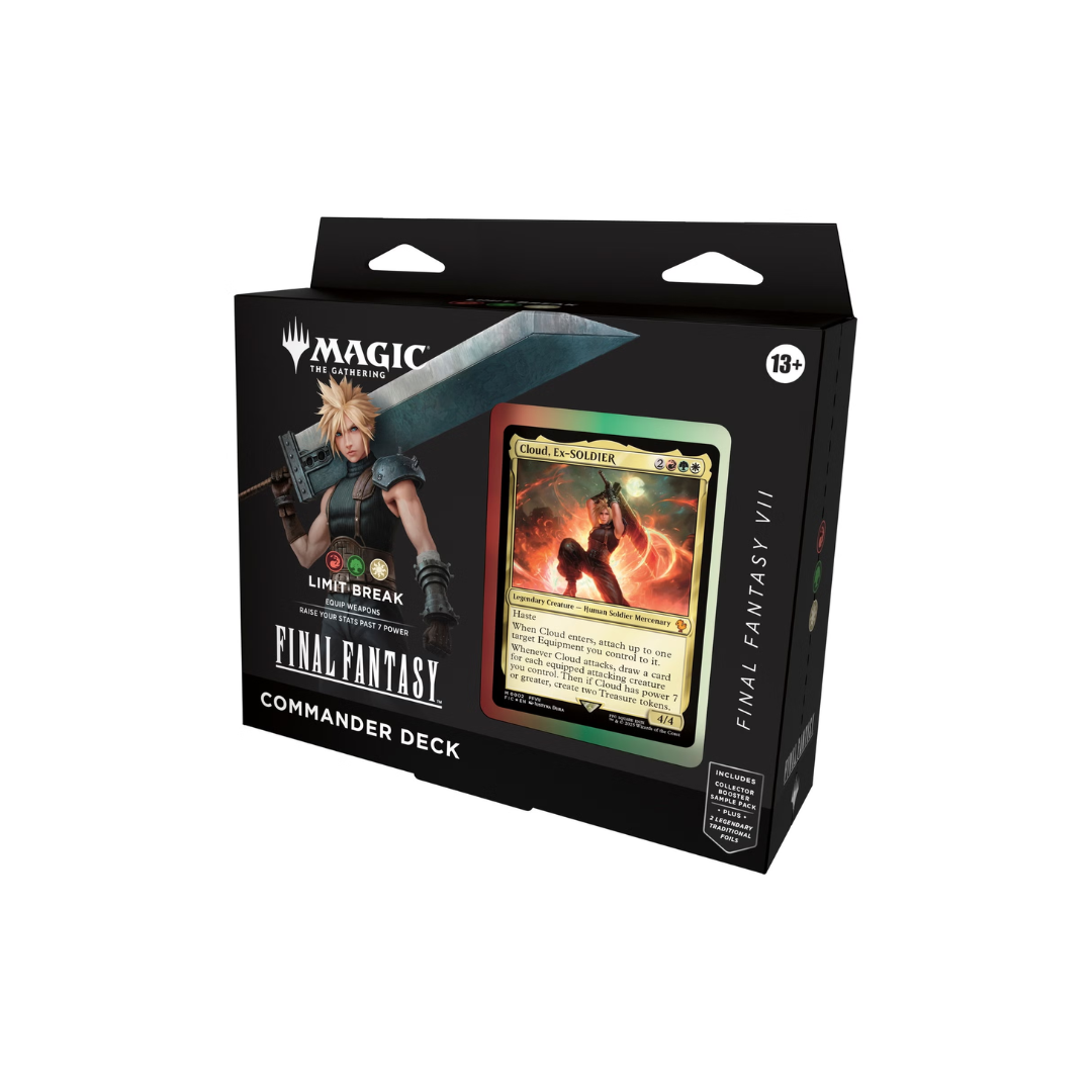 MTG - FINAL FANTASY VII Commander Deck - Limit Break AdCard Collectibles MTG - FINAL FANTASY VII Commander Deck - Limit Break AdCard Collectibles