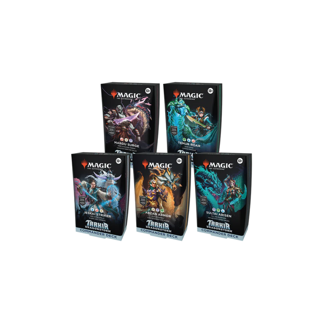 MTG - Tarkir: Dragonstorm Commander Deck - Promoção 5 Decks