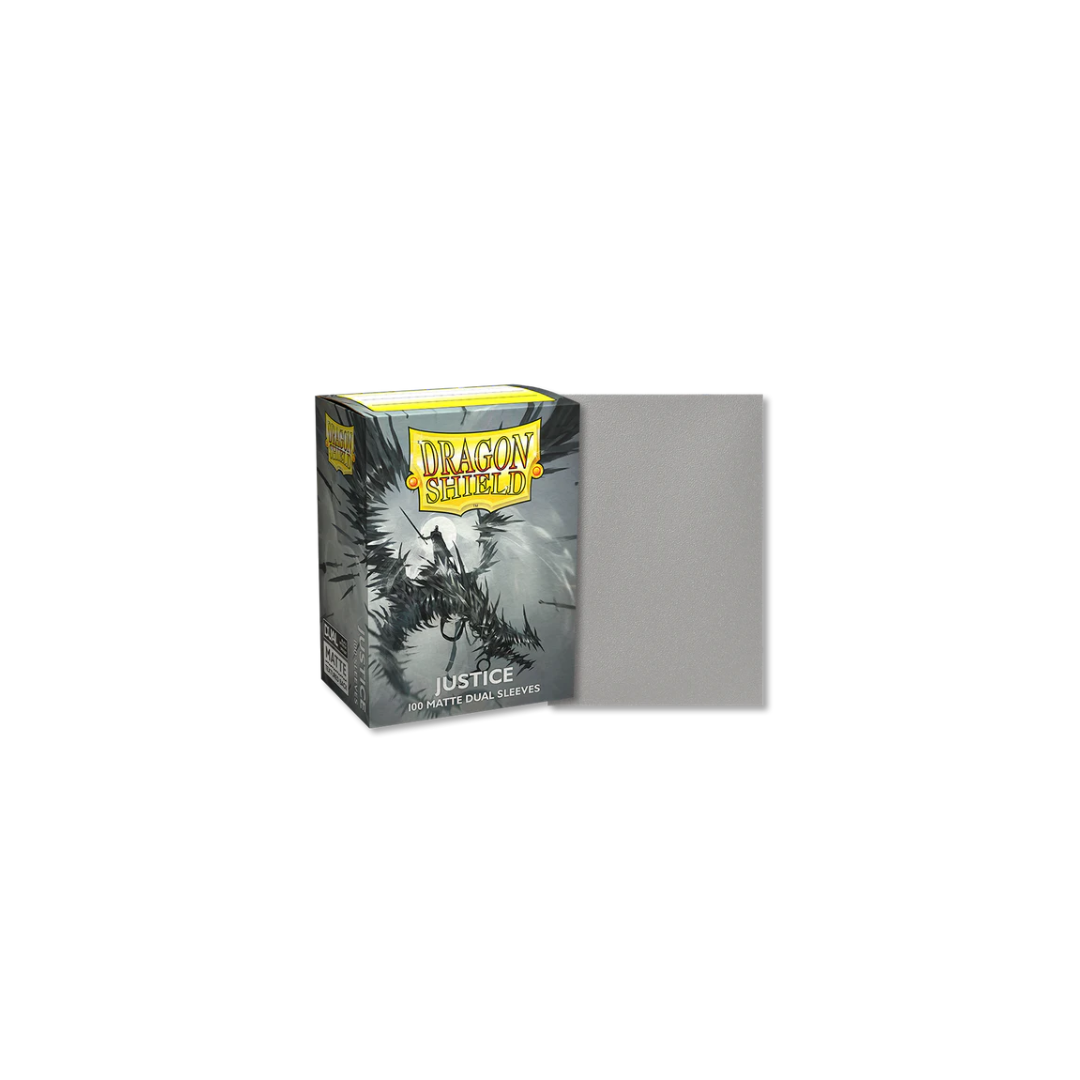 DRAGON SHIELD SLEEVES - STANDARD SIZE - MATTE DUAL - JUSTICE (100 SLEEVES)