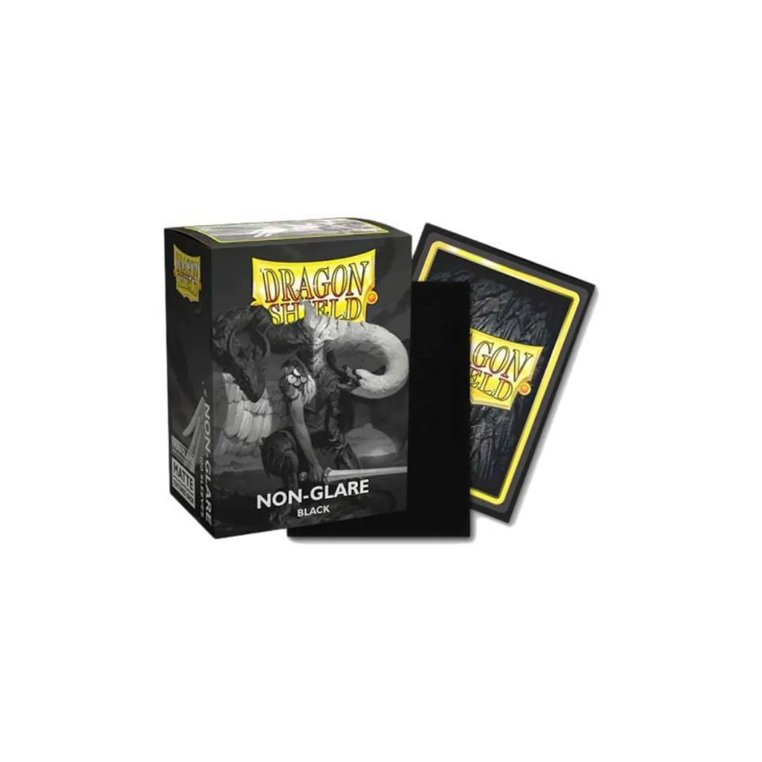 Dragon Shield Standard size - Matte Non Glare Black (100 Sleeves)
