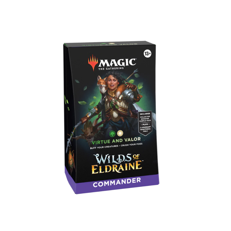 MTG - WILDS OF ELDRAINE COMMANDER DECK - VIRTUE AND VALOR - EN