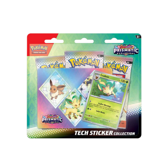 Pokémon TCG: 8.5 Scarlet & Violet - Prismatic Evolutions Sticker Collection - Leafeon