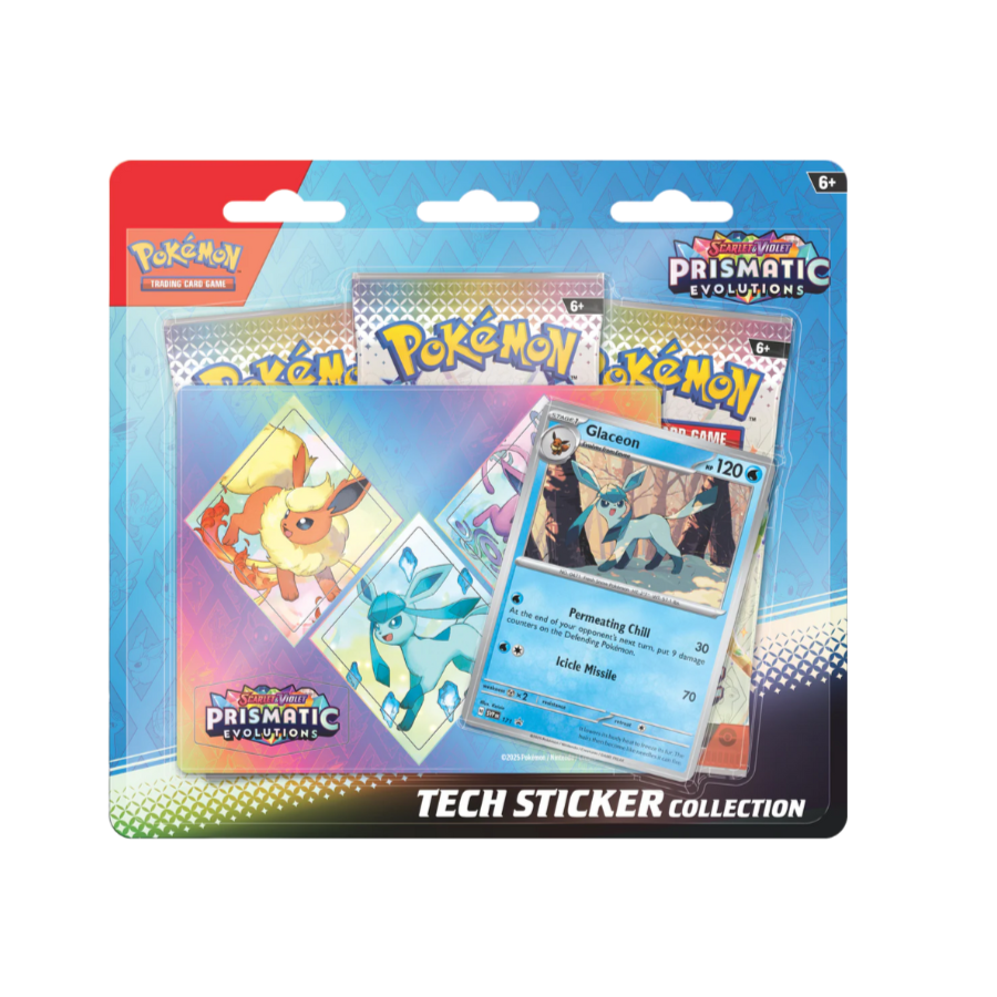 Pokémon TCG: 8.5 Scarlet & Violet - Prismatic Evolutions Sticker Collection - Glaceon