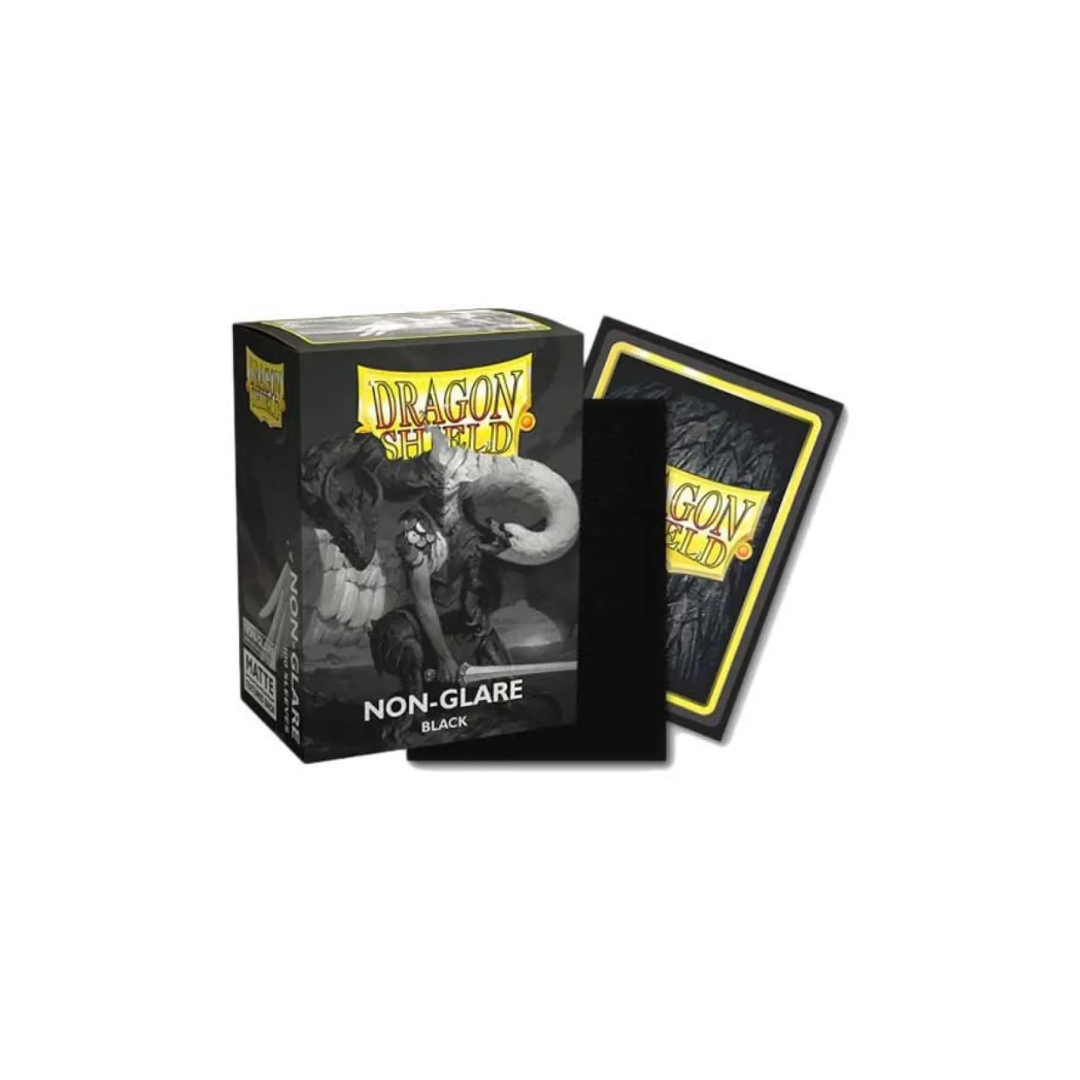 Dragon Shield Standard size  - Matte Non Glare Black (100 Sleeves)