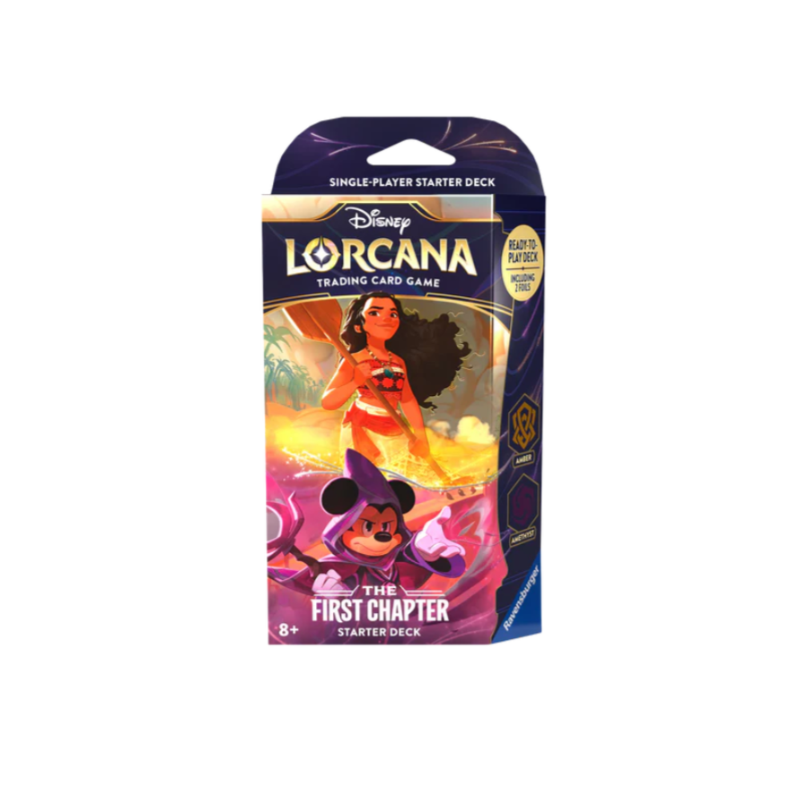 DISNEY LORCANA TCG - THE FIRST CHAPTER STARTER DECK - AMBER AND AMETHYST