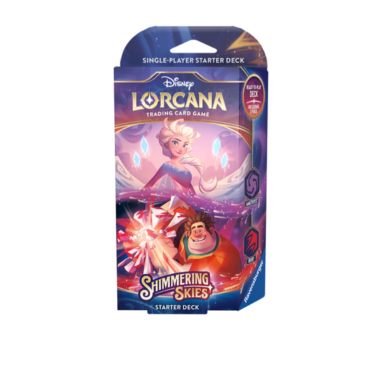 Disney Lorcana TCG - Shimmering Skies Starter Deck - Amethyst and Ruby