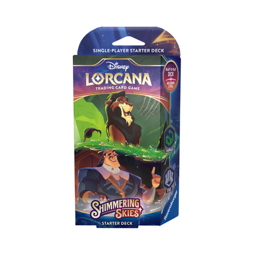 Disney Lorcana TCG - Shimmering Skies Starter Deck - Emerald and Steel