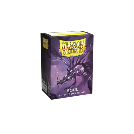 DRAGON SHIELD DUAL MATTE SLEEVES - METALLIC PURPLE / SOUL (100 SLEEVES)