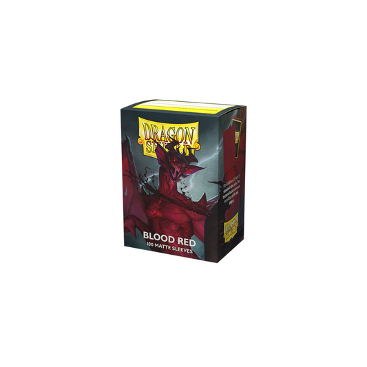 DRAGON SHIELD MATTE SLEEVES - BLOOD RED (100 SLEEVES)