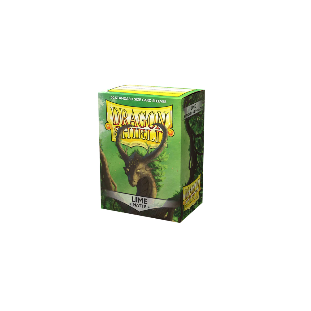 DRAGON SHIELD MATTE SLEEVES - LIME (100 SLEEVES)