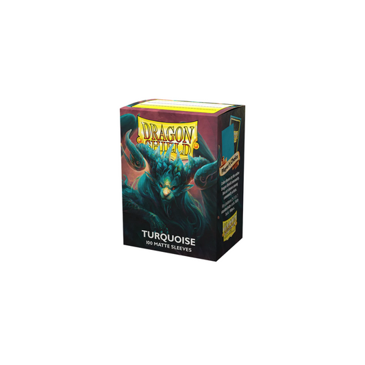 DRAGON SHIELD MATTE SLEEVES - TURQUOISE (100 SLEEVES)